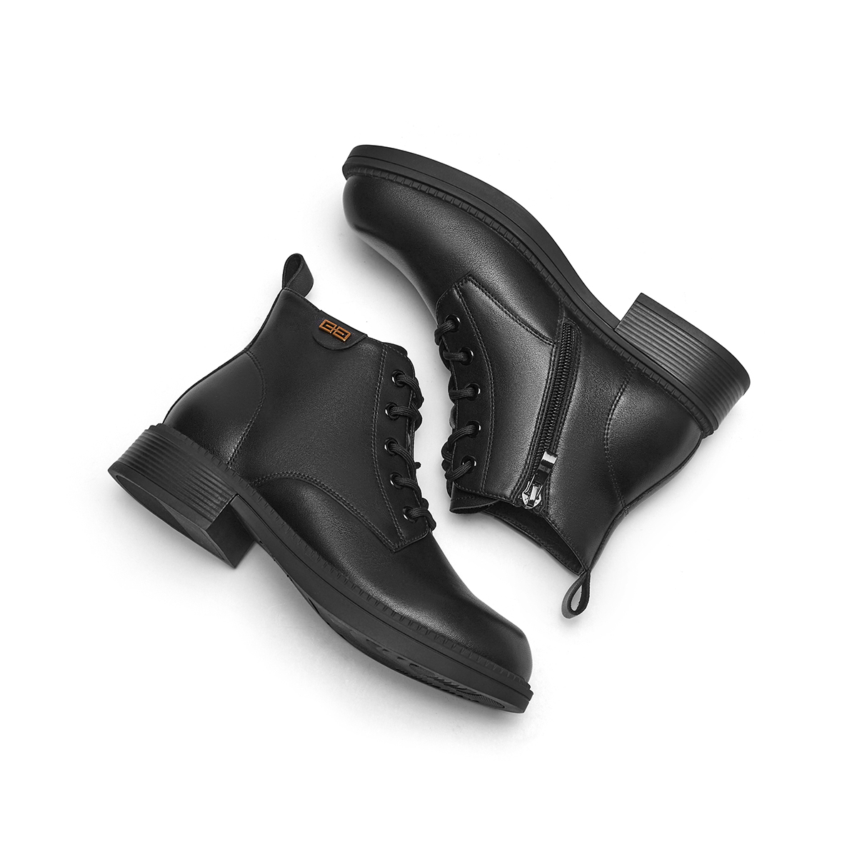 Shop (W) Botas Hotwind de Cuero Punta Redonda con Cordones 'Caña Media Corta' H81W3402