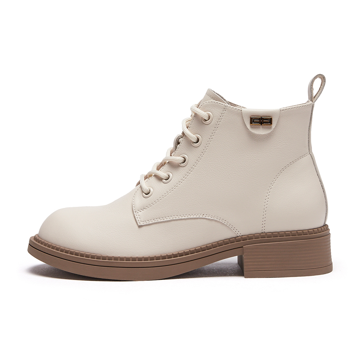 Purchase (W) Botas Hotwind de Cuero Punta Redonda con Cordones 'Caña Media Corta' H81W3402