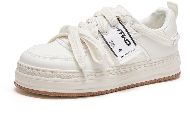 (Women) Hotwind Low-Top Lace-Up 'Fabric Round Toe' H14W3D11 Details for (Women) Hotwind Low-Top Lace-Up 'Fabric Round Toe' H14W3D11