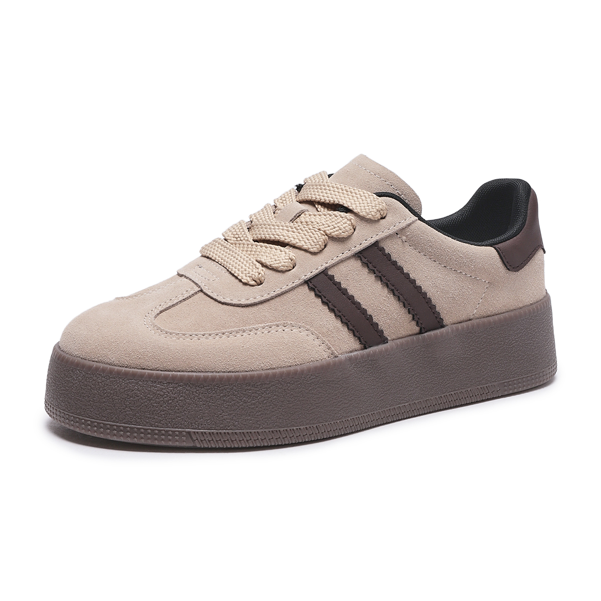 Order (W) 热风低帮皮革休闲鞋‘简约棕’ H14W4542