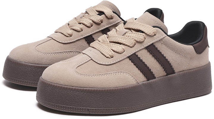 (Women) Hotwind Low-Top Leather Sneakers 'Simple Brown' H14W4542 Lookbook (Women) Hotwind Low-Top Leather Sneakers 'Simple Brown' H14W4542
