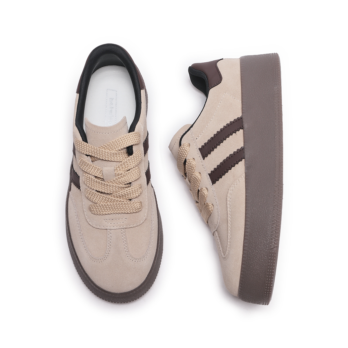 Shop (W) 热风低帮皮革休闲鞋‘简约棕’ H14W4542