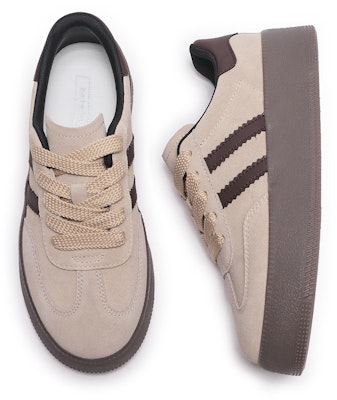 (Women) Hotwind Low-Top Leather Sneakers 'Simple Brown' H14W4542 Shop (Women) Hotwind Low-Top Leather Sneakers 'Simple Brown' H14W4542
