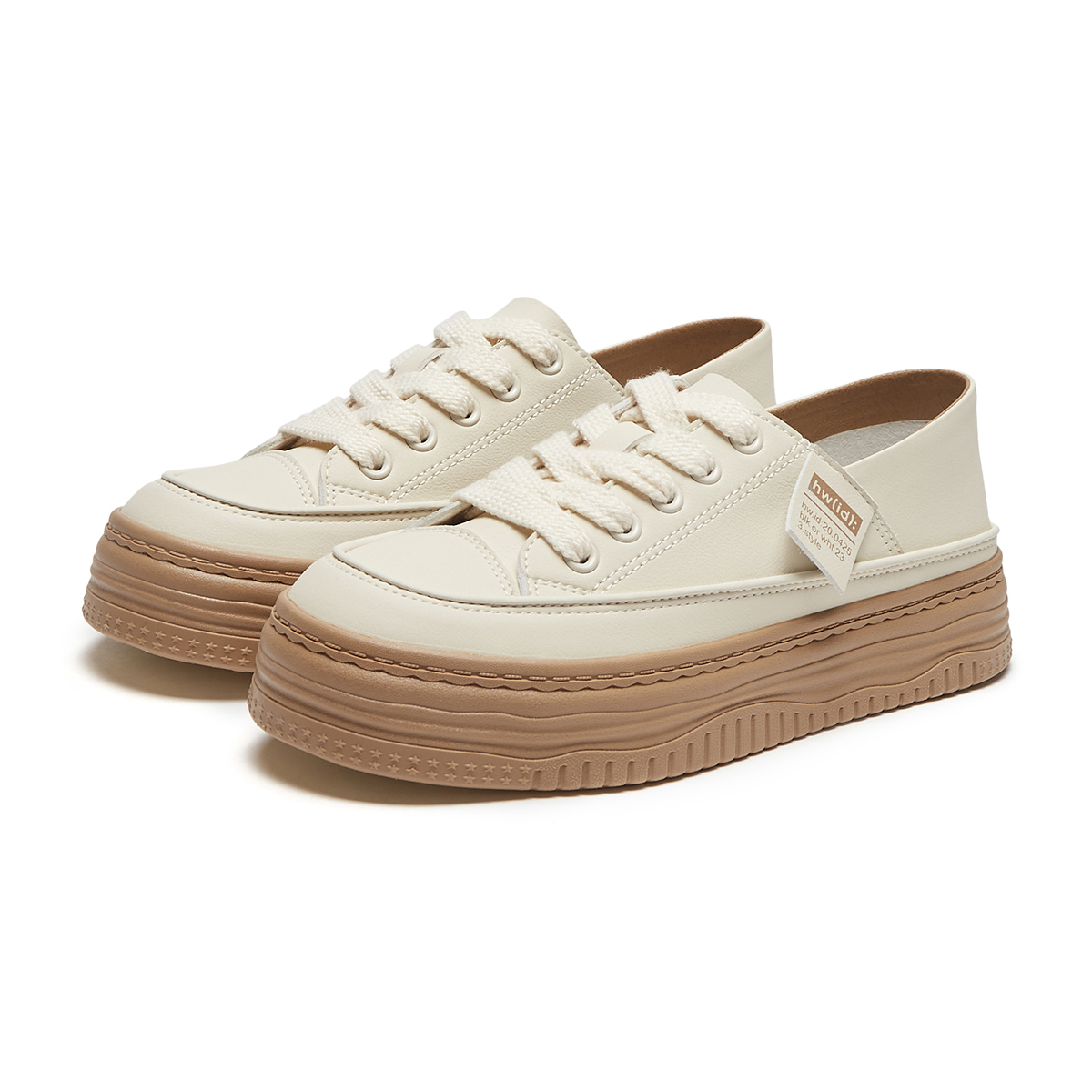 Lookbook (Women) Hotwind Low-Top Platform Sneakers 'Thick Sole Comfort Versatile' H14W3711