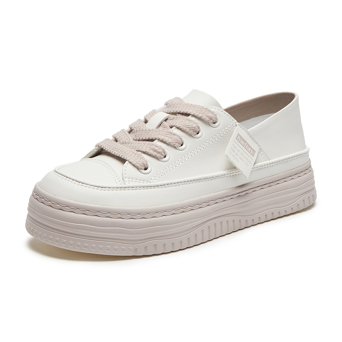Details for (Women) Hotwind Low-Top Platform Sneakers 'Thick Sole Comfort Versatile' H14W3711
