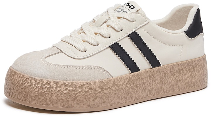 (Women) Hotwind Low-Top Sneakers 'Beige Black Comfort Lace-Up' H92W3411 Order (Women) Hotwind Low-Top Sneakers 'Beige Black Comfort Lace-Up' H92W3411