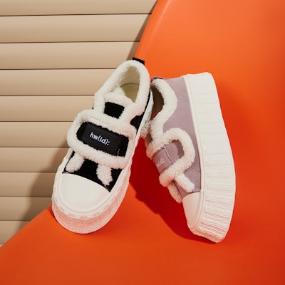 (Women) Hotwind Low-Top Sneakers 'Fuzzy Comfort' H92W3803 2