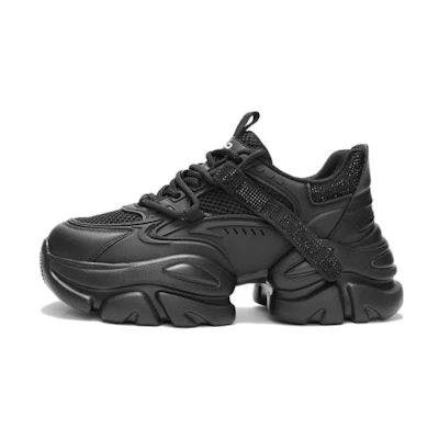 (W) Hotwind Low Top 'Round Toe Lace-Up Dad Shoe'