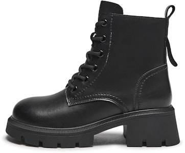 (W) 핫윈드 마틴 부츠 '레트로 브리티시 라운드토 청키힐 블랙' H83W3405 Buy (W) 핫윈드 마틴 부츠 '레트로 브리티시 라운드토 청키힐 블랙' H83W3405