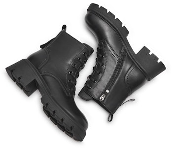 (W) 핫윈드 마틴 부츠 '레트로 브리티시 라운드토 청키힐 블랙' H83W3405 Shop (W) 핫윈드 마틴 부츠 '레트로 브리티시 라운드토 청키힐 블랙' H83W3405