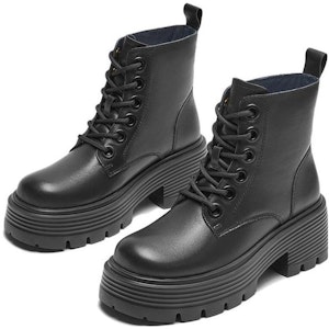 (W) Hotwind Martin Boots ''Gaya British Hitam'' H95W2438 Order (W) Hotwind Martin Boots ''Gaya British Hitam'' H95W2438