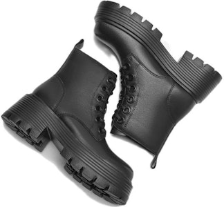 (W) Hotwind Martin Boots ''Gaya British Hitam'' H95W2438 Shop (W) Hotwind Martin Boots ''Gaya British Hitam'' H95W2438