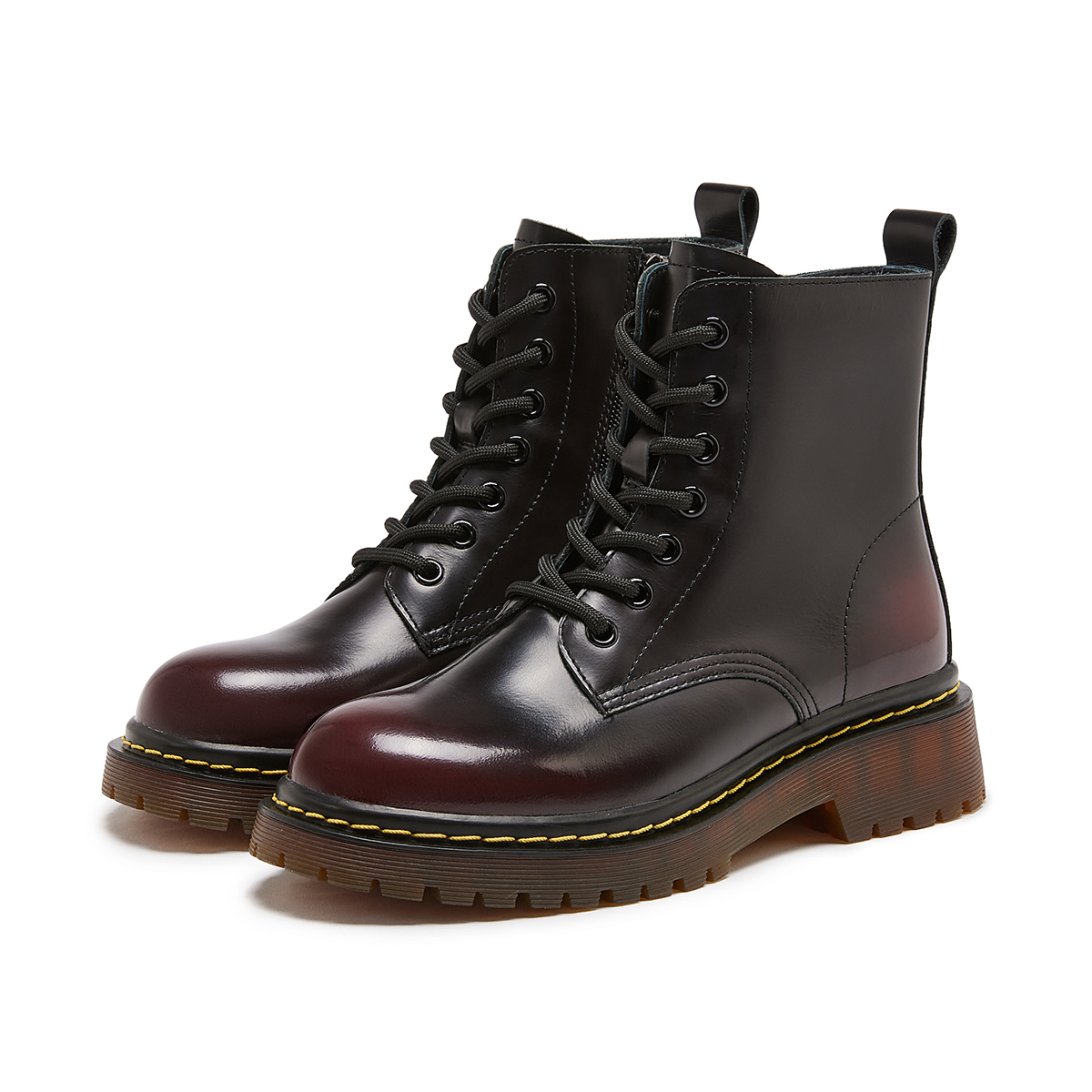 (W) Hotwind Martin Boots 'Burgundy' 圖 4