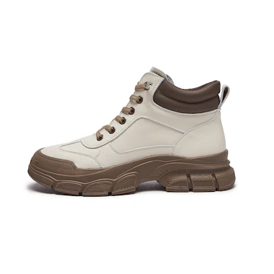 (W) Hotwind Martin Boots 'Classic British Round Toe Beige Brown'