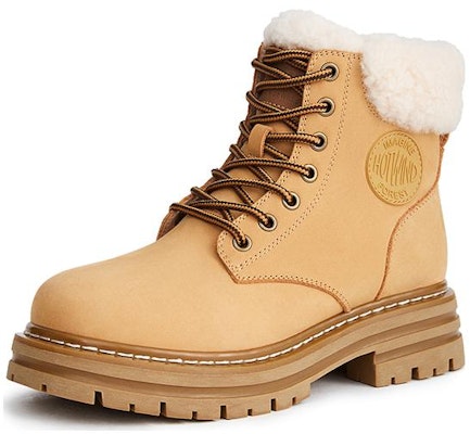 (Women) Hotwind Martin Boots 'Yellow Patchwork' H81W2445 Order (Women) Hotwind Martin Boots 'Yellow Patchwork' H81W2445