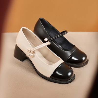 (Women) Hotwind Mary Jane 'PU Fashion Block Heel' H18W3V01 4