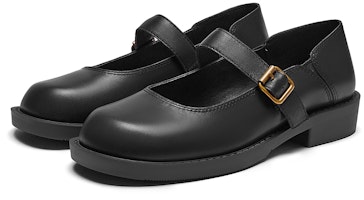(W) Hotwind Vintage Modern Casual Negro Puro: Zapato Plano Punta Redonda con Hebilla H28W3308 Lookbook (W) Hotwind Vintage Modern Casual Negro Puro: Zapato Plano Punta Redonda con Hebilla H28W3308