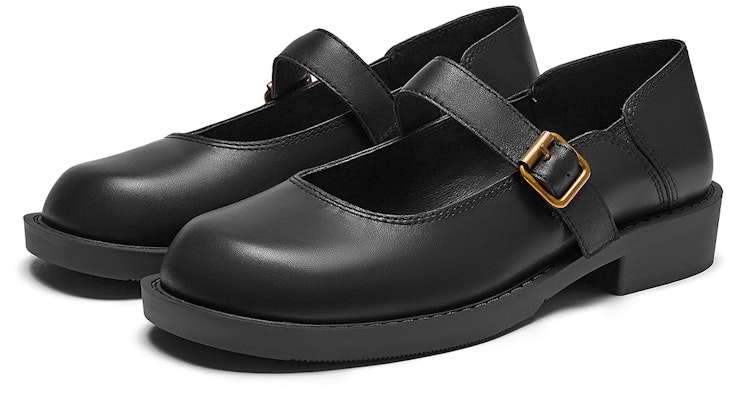 (Women) Hotwind Modern Vintage Comfort Round Toe Solid Color Buckle Casual Flat 'Pure Black' H28W3308 Lookbook (Women) Hotwind Modern Vintage Comfort Round Toe Solid Color Buckle Casual Flat 'Pure Black' H28W3308