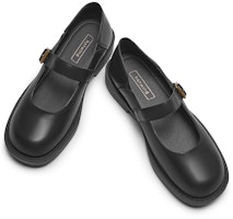 (W) Hotwind Vintage Modern Casual Negro Puro: Zapato Plano Punta Redonda con Hebilla H28W3308 Shop (W) Hotwind Vintage Modern Casual Negro Puro: Zapato Plano Punta Redonda con Hebilla H28W3308