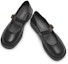 Shop (Women) Hotwind Modern Vintage Comfort Round Toe Solid Color Buckle Casual Flat 'Pure Black' H28W3308