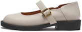Purchase (Women) Hotwind Modern Vintage Comfort Round Toe Solid Color Buckle Casual Flat 'Pure Black' H28W3308