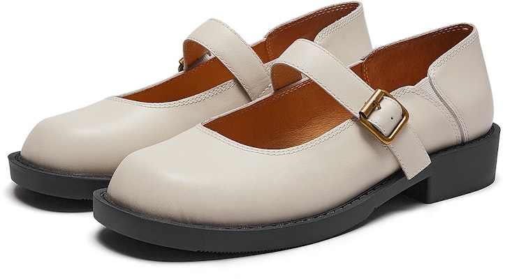 (Women) Hotwind Modern Vintage Comfort Round Toe Solid Color Buckle Casual Flat 'Pure Black' H28W3308 Sizing (Women) Hotwind Modern Vintage Comfort Round Toe Solid Color Buckle Casual Flat 'Pure Black' H28W3308
