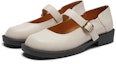 Sizing (Women) Hotwind Modern Vintage Comfort Round Toe Solid Color Buckle Casual Flat 'Pure Black' H28W3308
