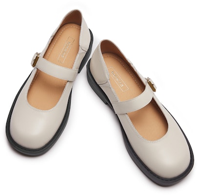 (Women) Hotwind Modern Vintage Comfort Round Toe Solid Color Buckle Casual Flat 'Pure Black' H28W3308 Cheap (Women) Hotwind Modern Vintage Comfort Round Toe Solid Color Buckle Casual Flat 'Pure Black' H28W3308