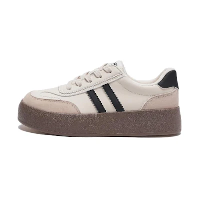 (W) Hotwind Pork Skin Round Toe Lace-Up 'Casual Low-Top'
