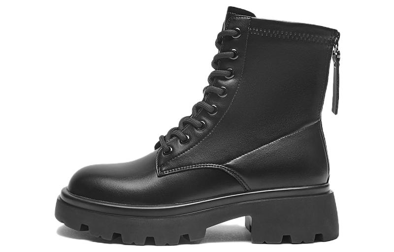 (W) Hotwind PU Fashion 'Cool Round Toe Casual Short Tube Martin Boots'