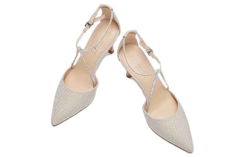 Shop (W) Tacones Altos Hotwind PU con Correa en Tobillo 'Oro' H35W3101