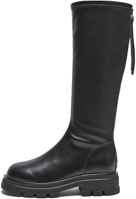 (Women) Hotwind PU Fashion Round Toe 'Black Tall Boots' H85W2420 Buy (Women) Hotwind PU Fashion Round Toe 'Black Tall Boots' H85W2420