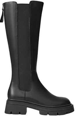 (Women) Hotwind PU Fashion Sweet Cool 'Black Knight Chunky Heel 5cm High Boots' H85W2822 Order (Women) Hotwind PU Fashion Sweet Cool 'Black Knight Chunky Heel 5cm High Boots' H85W2822