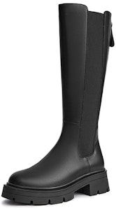 (W) Hotwind PU 時尚甜美酷感「黑騎士 5cm 粗跟高跟靴」 H85W2822 Lookbook (W) Hotwind PU 時尚甜美酷感「黑騎士 5cm 粗跟高跟靴」 H85W2822