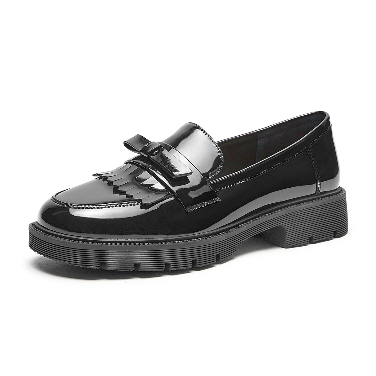 (W) Hotwind PU Flats 'Black Bowknot Decor British Casual' 圖 2