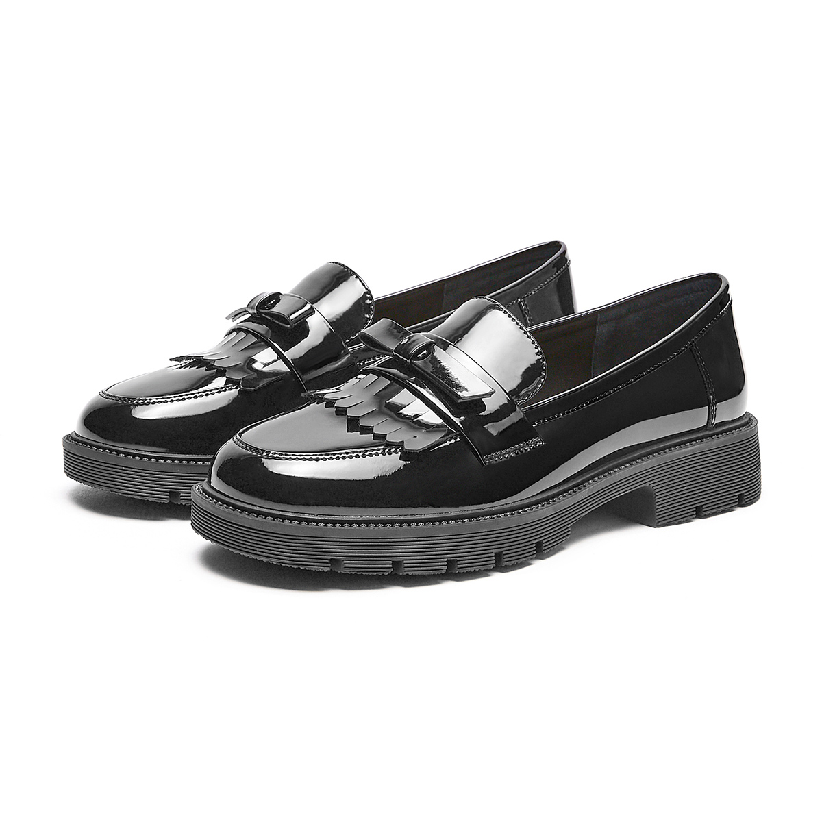 (W) Hotwind PU Flats 'Black Bowknot Decor British Casual' 圖 3