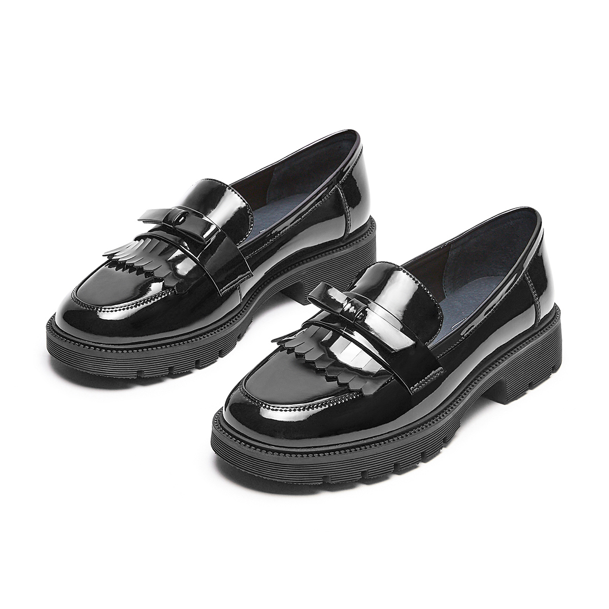 (W) Hotwind PU Flats 'Black Bowknot Decor British Casual' 圖 4