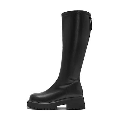 (W) Hotwind PU Over-the-Knee Boots 'Sweet Cool Black'