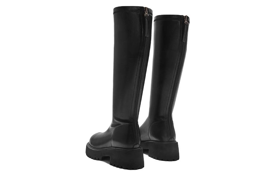 Shop (W) Hotwind PU But Tinggi Lutut ''Sweet Cool Black'' H85W2413