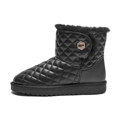 (W) Hotwind PU Retro 'Fleece-Lined Warm Snow Boot'