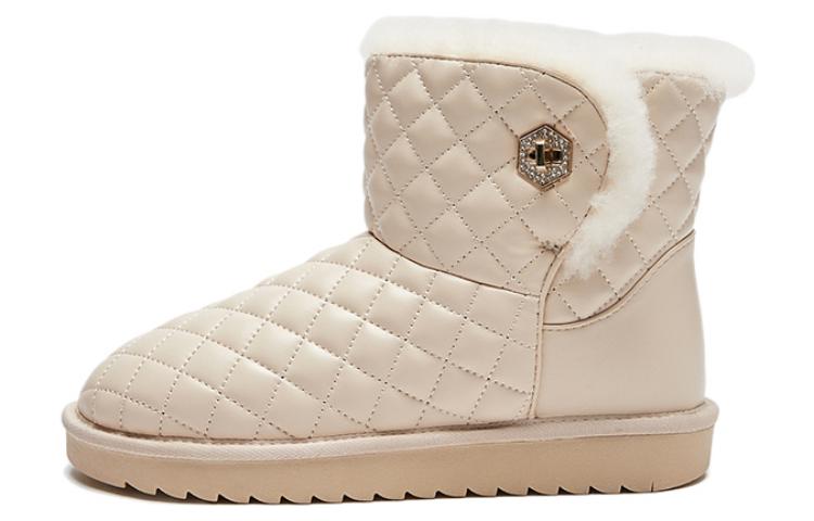 Shop (W) Botas de Nieve Retro Hotwind PU Forradas con Felpa y Cálidas H89W2830