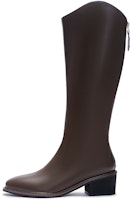 (W) 热风PU圆头拉链高帮靴 ''5厘米黑色'' H85W3412 Purchase (W) 热风PU圆头拉链高帮靴 ''5厘米黑色'' H85W3412