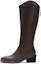 Purchase (Women) Hotwind PU Round Toe Zip High-Top Boots '5cm Black' H85W3412