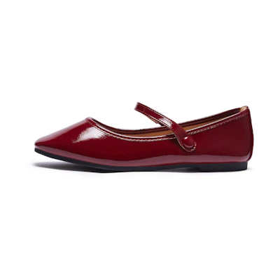 (W) Hotwind PU Square Toe Flats 'Casual'