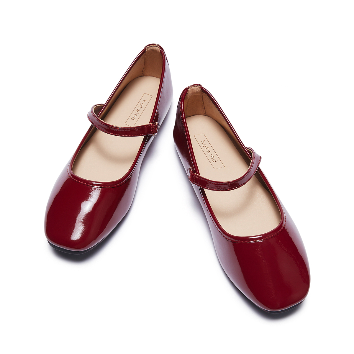 (W) Hotwind PU Square Toe Flats 'Casual' 圖 4