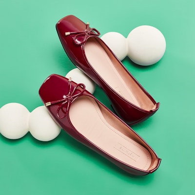 (Women) Hotwind PU Square Toe Slip-On Flats 'Casual' H07W3705 9