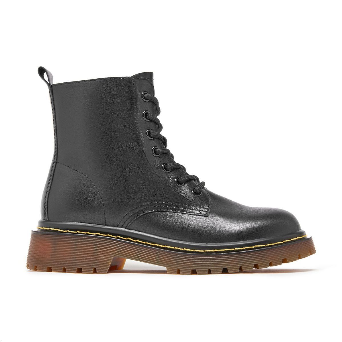 Order (W) Hotwind Retro Classic Boot Pendek ''Kulit Lapis Pertama Hitam'' H95W3410