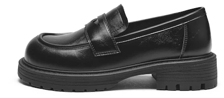 (Women) Hotwind Retro Platform Loafers - 4cm Height Boost British Style. H02W4742 (Women) Hotwind Retro Platform Loafers - 4cm Height Boost British Style. H02W4742