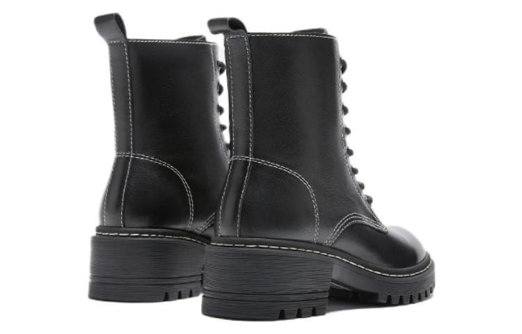 Shop (W) Hotwind 復古百搭短中筒馬丁靴 '黑色' H83W2402