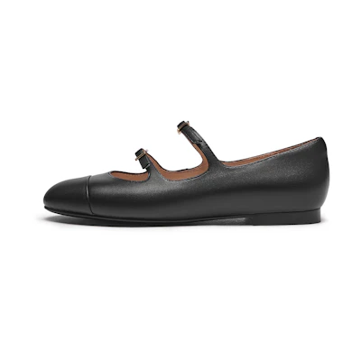 (W) Hotwind Round Toe Buckle Flat 'Sheepskin Casual'